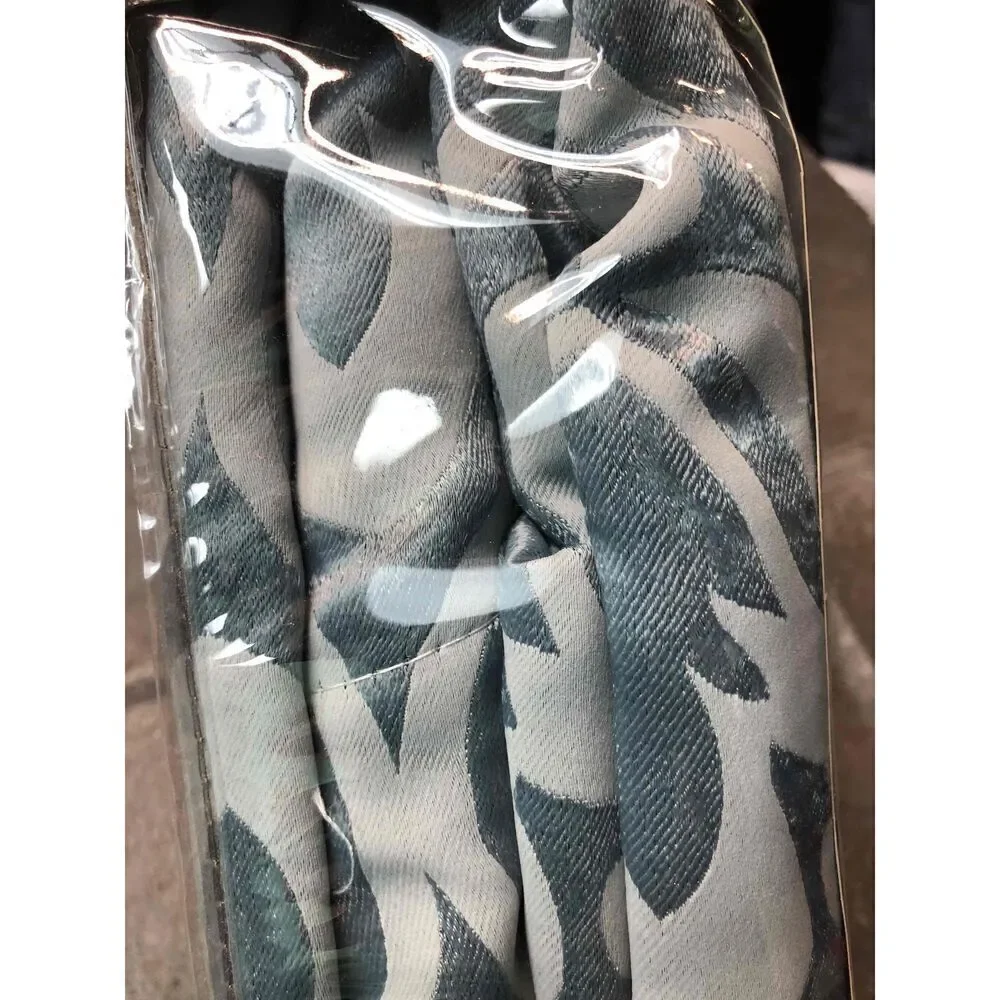 NWT  Allen + Roth Teal Fleur-De-Lis Blackout Grommet Top Panel 50X84 3 available